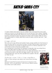 Reading: Batkid saves city