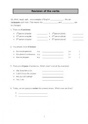 English Worksheet: Revision of the present tenses