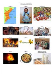 las fallas festival - vocabulary 