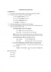 English Worksheet: Comparatives and Superlatives