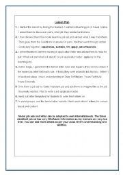 English Worksheet: Writing a Formal Job Application Letter, Complete Lesson Layout and Materials: Model Job Ad, Letter, Formal Letter Rules and Letter Writing template!