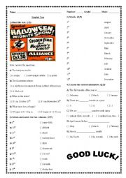English Worksheet: Months of the year & Ordinal Numbers