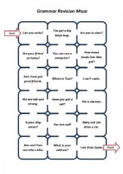 Be, have got, can Grammar Maze-2