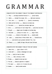 English Worksheet: Grammar