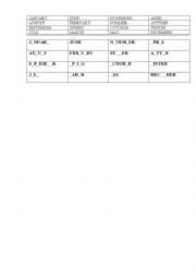 English Worksheet: Months of the year