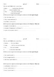 English Worksheet: Present simple to be