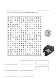 English Worksheet: word maze on planet