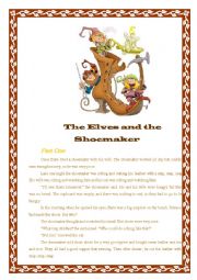 English Worksheet: The Elves and the Shoemaker