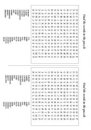 English Worksheet: Puzzle 
