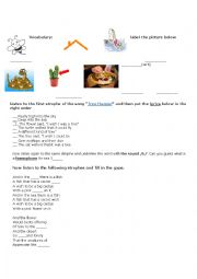 English Worksheet:  Song Tree Hugger to teach I wish