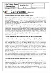 English Worksheet: Ordinary english test n2