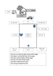 English Worksheet: Following instructions