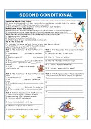 English Worksheet: Second Conditional Tutor, Exercises and Speaking Activity
