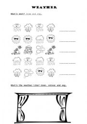 English Worksheet: WEATHER