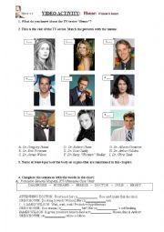 English Worksheet: TV series House MD; 