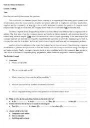 English Worksheet: auditing