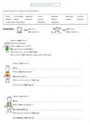 English Worksheet: Where are you from?