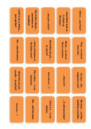 ReviGame revision boardgame cards - ESL worksheet by kamlota