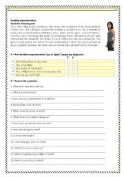 English Worksheet: Reading Comprehension