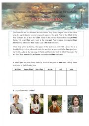 English Worksheet: The Chronicles of Narnia. The Lion, the Witch and the Wardrobe.