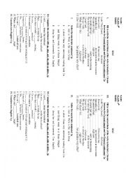 English Worksheet: Test - Present Simple vs. Present Continuous