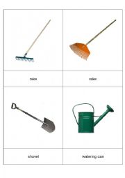 English Worksheet: garden tools