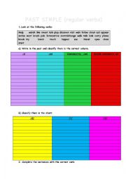 PAST SIMPLE REGULAR VERBS