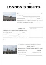 English Worksheet: London sightseeing