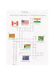 flag crossword