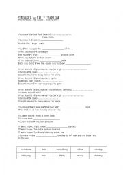 English Worksheet: Stronger by Kelly Clarckson