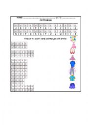 English Worksheet: CLOTHES