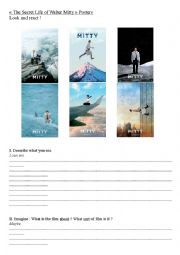 English Worksheet: The Secret Life of Walter Mitty : Movie Posters
