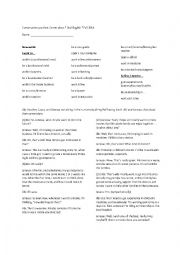 English Worksheet: Career vocabulary and dialogue