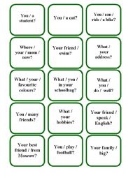 English Worksheet:  Be, have got, can