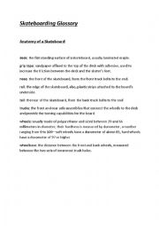 skateboarding vocabulary