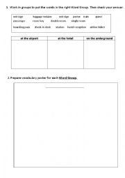 English Worksheet: Writing about travel in future 