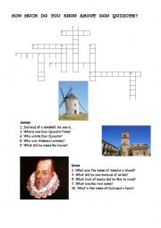 English Worksheet: How much do you know about Don Quixote?