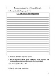 English Worksheet: Frequency adverbs