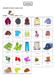 Clothes vocabulary