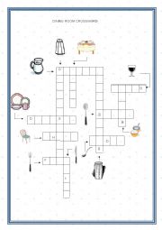 Dining room crossword