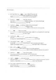 English Worksheet: Irregular verbs