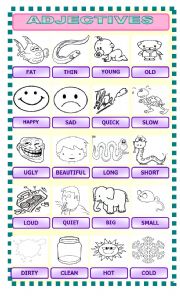 English Worksheet: adjectives and opposites