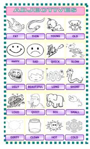 English Worksheet: adjectives and opposites