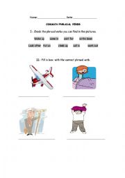 English Worksheet: Phrasal verbs