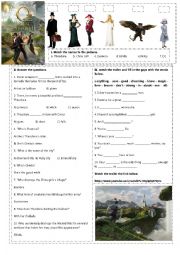 English Worksheet: OZ THE GREAT AND POWERFUL