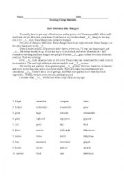 English Worksheet: Television 