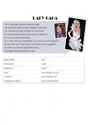 English Worksheet: Complete the personal information