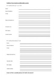 English Worksheet: Give a Boy a Gun - Profiles of Gary Searle & Brendan Lawlor - incl. answer key