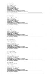 English Worksheet: Speed dating