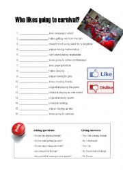 English Worksheet: Speaking activity